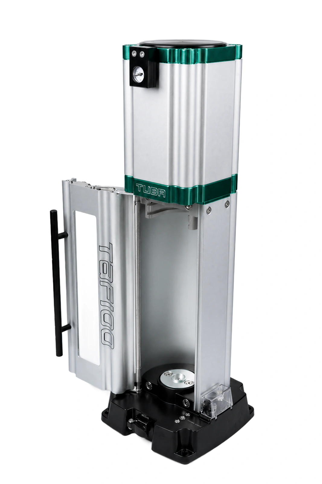 TUBA TAF100W 另一侧开门展示，显示灌装仓与底座